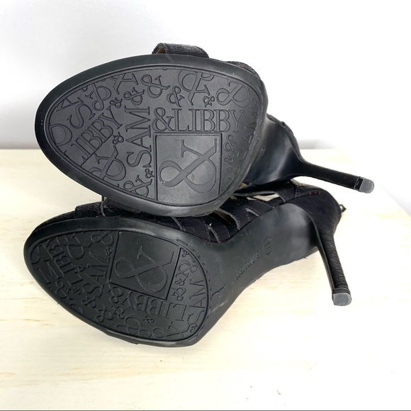 Sam & Libby Strappy Caged Stiletto Heels - Picture 8 of 8